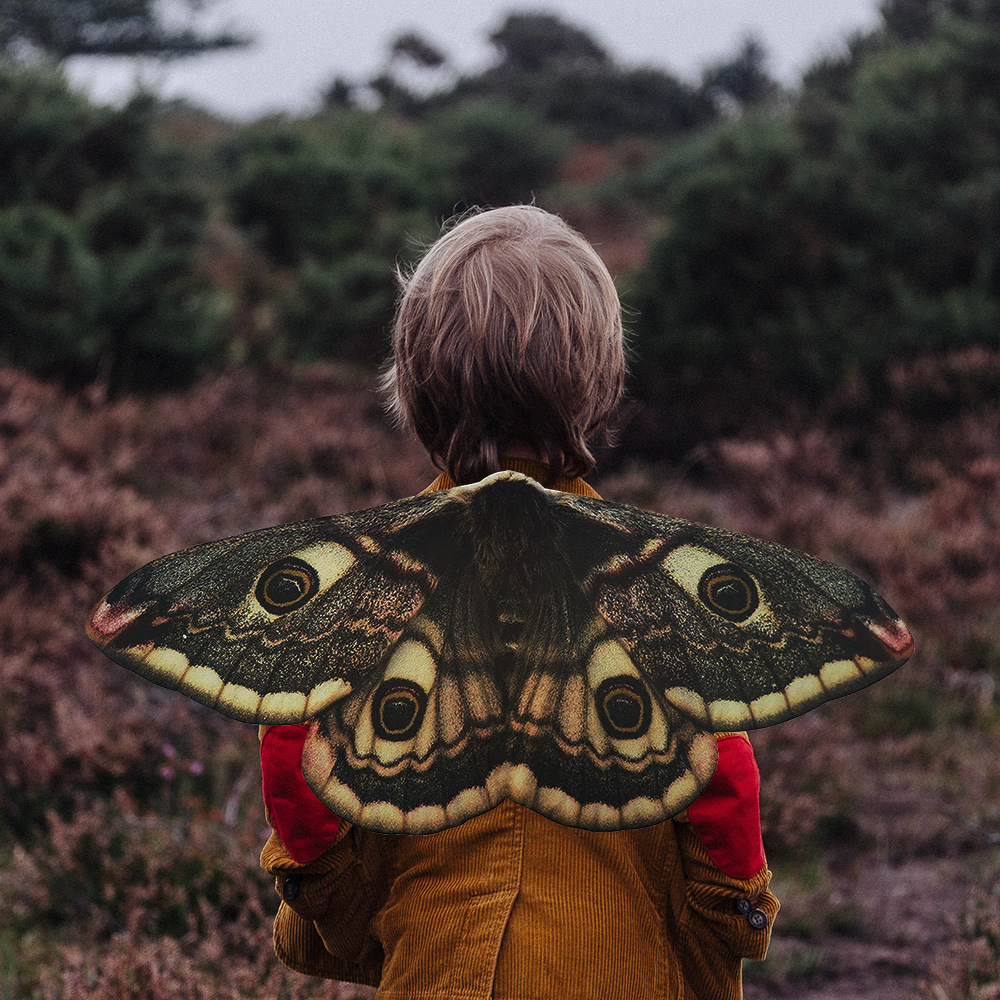 Halloween Children's Party Moth Wings Non-Woven Fabric Cosplay Props Wings Props