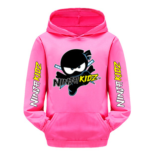 Blue Cat Bag Hoodie Boys and Girls Hooded Top Sweatshirt 848xx