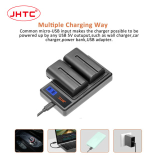 Cross-border dedicated for NP-F550 upgrade 2900mAh large capacity decoding battery fast dual charger suit