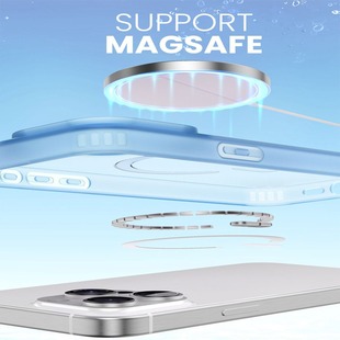 Применимо iphone16pro чехол для телефона case яблоко 15pro двухсторонний прозрачный матовый магнитный чехол 15 защитный чехол