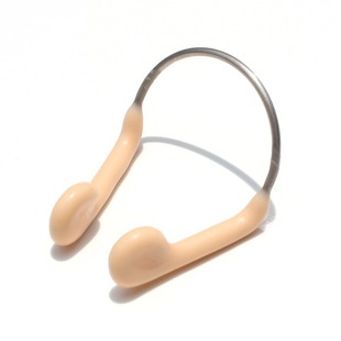 Wholesale boxed nose clip wire nose clip swimming equipment waterproof accessories silicone nose clip with rope nose clip