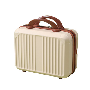 Custom Small Suitcase Luggage Case 14 Inch Makeup Case Accompanying Gift Small Mini Travel Password Box Storage Bag