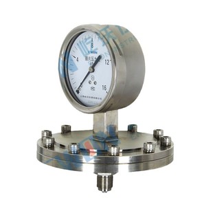 Micro-pressure diaphragm anti-corrosion flange diaphragm pressure gauge YPF-150HF-25kpa shanghai instrument factory