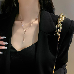 love titanium steel non-fading necklace rose gold fashion clavicle chain temperament necklace 2022 New Fashion female pendant
