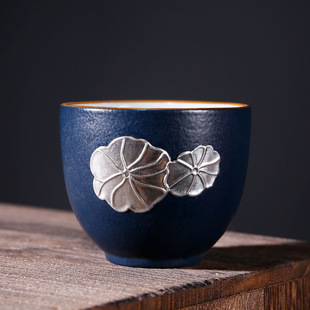 teacup ceramic master cup single cup tea tasting cup ceramic kung fu tea set tea cup tea bowl logo printing