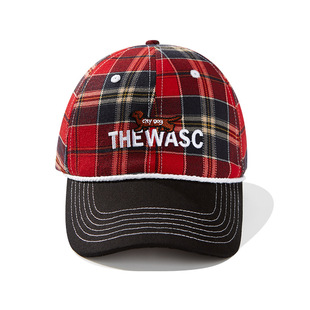 American Style Retro Plaid Striped Embroidered Puppy Baseball Cap Women's Soft Top Deepened Big Head Wai Hip Hop Cap Men's Trendy