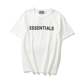 European and American fashion brand FOG double line ESSENTIALS chest letter pressed glue short sleeve T-shirt FOG loose men's and women's half sleeve