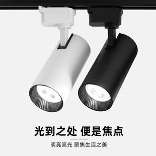 Full Spectrum Track Spotlight LED Spotlight Store Commercial COB Living Room Home Embedded Store Guide Rail Magnetic Light