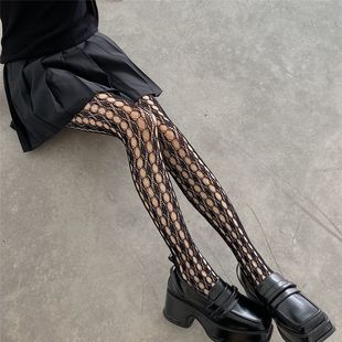 New Niche Designer Textured Hollow Lace Pantyhose Women's Socks