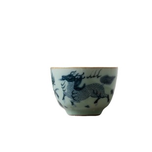 Antique Tianqing Ru kiln master Cup Open piece nourishing tea cup single Cup Ru porcelain Kung Fu Tea Cup ceramic Chinese tea cup