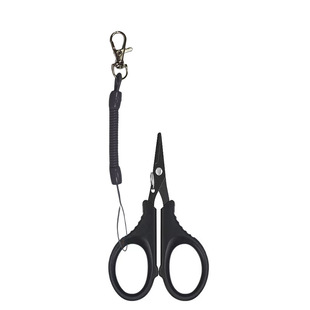 In stock wholesale fishing line scissors with lost rope various colors fishing scissors strong horse line scissors braided line fishing scissors