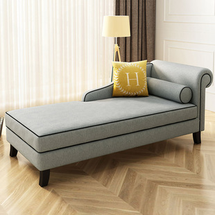 Modern American Style Fabric Imperial Concubine Recliner Small Apartment Sofa Imperial Concubine Bedroom Recliner Hotel Homestay Single Recliner