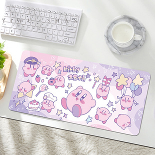 Star cartoon mouse pad game pad large computer desk pad precision lock thickened desk pad non-slip keyboard pad