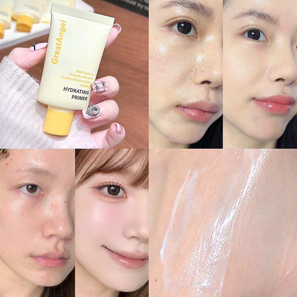 GreatAngel Hydrating Makeup Primer Korean Style Light Moisturizing Natural Brightening Long-Lasting Makeup Cross-Border Cosmetics