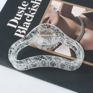 Grasp clip net red 2024 new temperament lace pattern series hairpin back head half hair shark clip