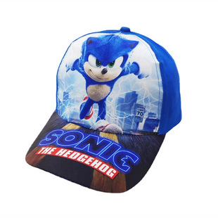 Детская бейсболка Cross Border Hedgehog Sonic, Студенческая аниме, мультяшная Кепка, Sonic Kid, Детская шляпа от солнца