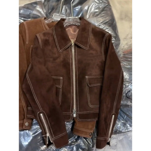 Autumn Maillard Wear Jacket Short Coat Women's 2024 New Street Retro Unique Good-looking Brown Coat