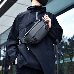 2023 Autumn and Winter New Chest Bag Men's Sports Function Waist Bag Casual Shoulder Crossbody Bag Multifunctional Outdoor Bag