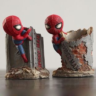 Мультяшный реверс супер воин Q версия Spider-Man Pen Pen Car, общежитие, стол, украшение детского мальчика, день подарок