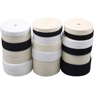 Manufacturer Wholesale Cotton Double Pattern Hemming Webbing Herringbone Belt Clothing Luggage Accessories Piping Strip Cotton Webbing