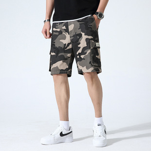 2023 Summer Casual Sweatpants Men's Shorts Large Size Five-point Pants Thin Loose Casual Overalls Men's Beach Pants