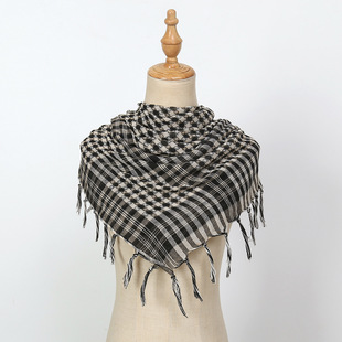 Amazon Arab Turban Arafat Square Scarf Tactical Outdoor Camping Foreign Trade Muslim Square Scarf