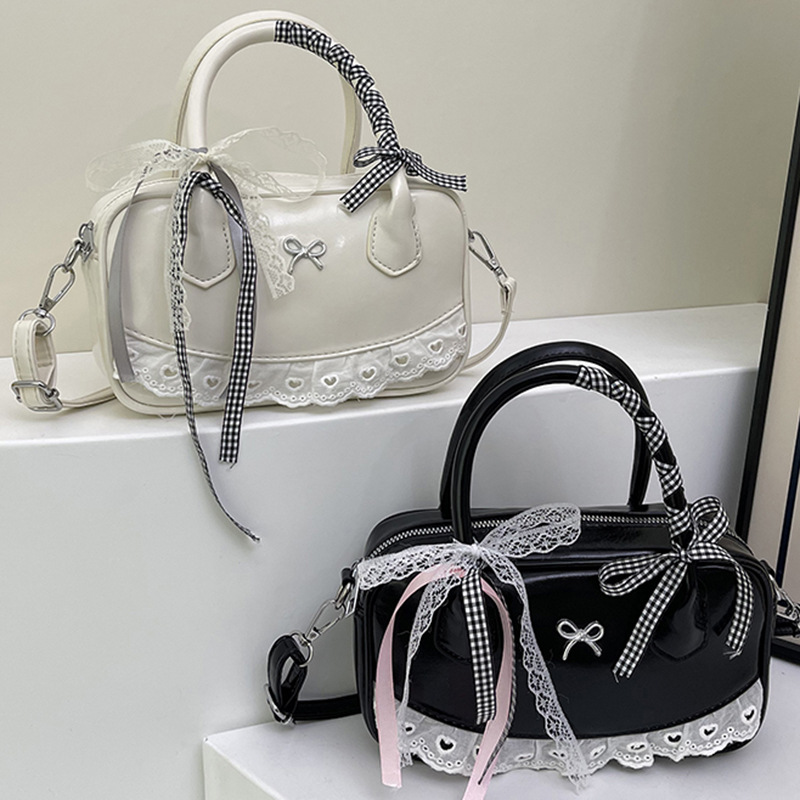 2026 Summer New Style Casual Sweet Ballet-Style Handbag Boston Bag Stylish High-Value Commuter Crossbody Bag