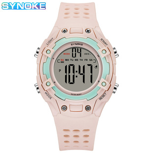 SYNOKE Time and Time Student Electronic Watch Men's and Women's Multifunctional Sports Watch Waterproof Fashion Watch New Products