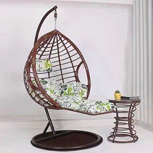 Romantic Hanging Basket Rattan Chair Hanging Chair Cradle Hammock Balcony Swing Rocking Chair Indoor Lazy Chair Bird's Nest Outdoor Adult