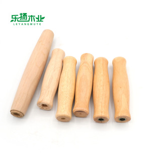 Factory Supply Solid Wood Log Handle Handle Through Hole Barrel Handle Barrel Handle Barbecue Handle Skipping Handle Wooden Products