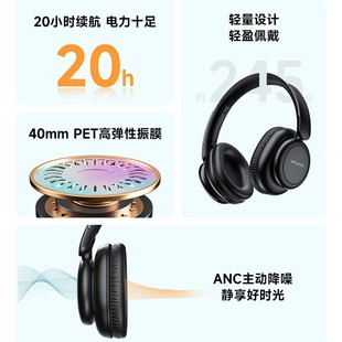 AWEI Bluetooth Headset A996Pro Surround Sound Quality Folding Storage ANC Active Noise Reduction Bluetooth