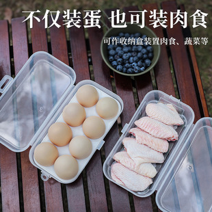 Outdoor Egg Storage Box with Egg Holder Shockproof Portable Transparent Plastic Box 8-Pack 4-Pack 3-pack Beauty Egg Packaging Box