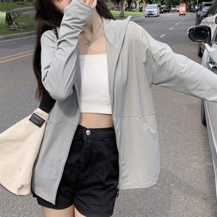 Sports Slimming Look Ice Silk Summer Sun Protection Clothing for Women Outdoor Light Jacket Anti-uv Breathable Cool Sun Protection Clothing