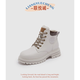 Genuine Leather Martin Boots Women's Mesh 2024 Summer Breathable Cool Boots Punched Rhubarb Boots Inner Height Increasing Vintage Women's Ankle Boots