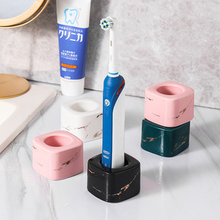 ✅ Bathroom Automatic Toothbrush Holder Ceramic Base Placer Bathroom Electric Toothbrush Rack Holder Storage