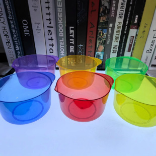 Plastic Color Measuring Cup Kindergarten Play Water Ring Open Early Education Children Rainbow Funnel Teaching Aware Transparent Measuring Spoon