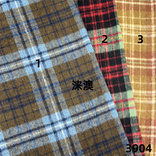New Fashion Plaid Woolen Fabric Woolen Woolen Smooth Wool Plaid Autumn and Winter Outwear Jacket Clothing Fabric