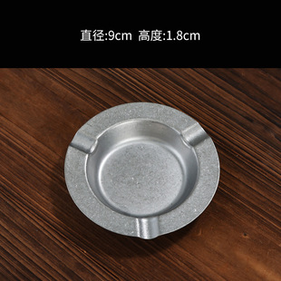 Vintage Stainless Steel Tableware Chopsticks Spoon Plate Ashtray Rice Bowl Soup Bowl Old Japanese Flavor Dish snack plate