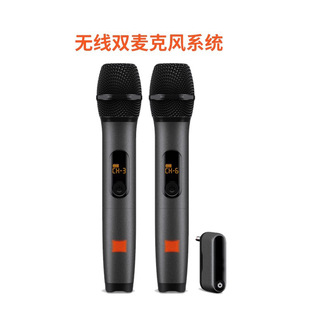 Cross-border foreign trade WIRELESSMICROPHONE wireless microphone one drag two sing karaoke double handheld microphone UHF
