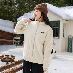 Junior High School Students Imitation Lamb Wool Coat New Autumn and Winter 2024 High School Students Thickened fleece-lined Inner Girls' 24W80M