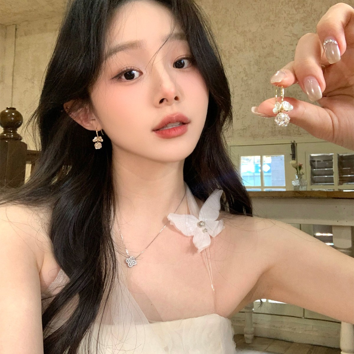 Super Fairy-Like Silver Large Flower Earrings, Elegant and High-End Earrings, 2026 New Hot-Selling Earrings