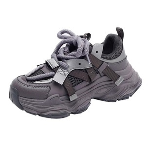 Foreign Trade Korean Women's sneaker 2024 Summer New Super Hot All-match Small Thick Bottom Heightened Street Shoes for Torre