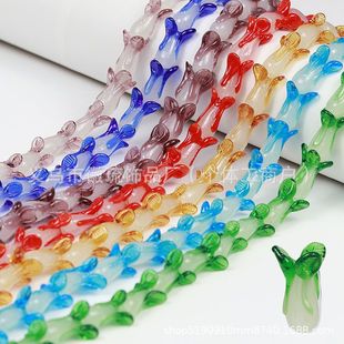 New diy Colorfuled Glazed Cabbage Accessories Bracelet Pendant Retro Hairpin Pendant Material Home Partition Door Curtain