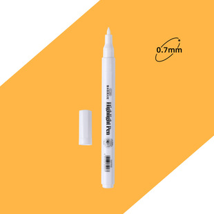 Rubens high-gloss white pen black background white writing art sketch special painting pen watercolor hand account brush white pen