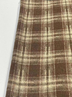 Woolen Wool in stock Large Scrub Plaid Coat Clothing/Shoes Hats/Luggage Fabric Fabric Shaoxing Supply