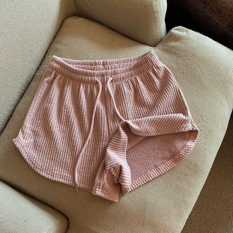 얼음처럼 멋진 스포츠 반바지 여성용 여름 얇은 고중량 플러스 사이즈 캐주얼 와이드 레그 팬츠 루즈 슬림 핏 A 자형 핫 팬츠