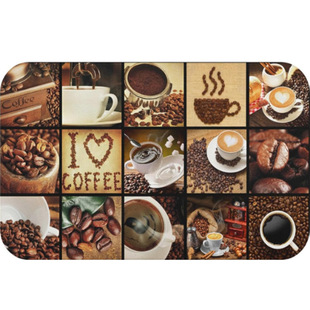 Black Letter Diatom Mud Drying Mat Kitchen Stove Water Absorbent Mat Oil-proof Heat Insulation Mat Water Absorbent Quick-drying Dining Table Mat