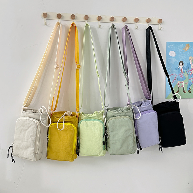 가벼운 휴대폰 가방, 외출용 가벼운 크로스바디 숄더백, 캐주얼 스포츠 아웃도어 휴대용 물병 크로스백