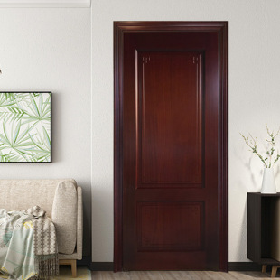 High-End Customized Solid Wood Door Manufacturer Direct Sales Supports Size Drawings and Personalized Paint Indoor Entrance Bedroom Door