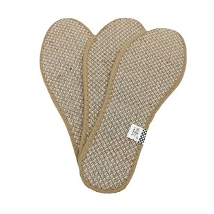 Antibacterial linen insole men's and women's sweat-absorbent breathable deodorant deodorant comfortable soft bottom military training wormwood cotton mat four seasons
